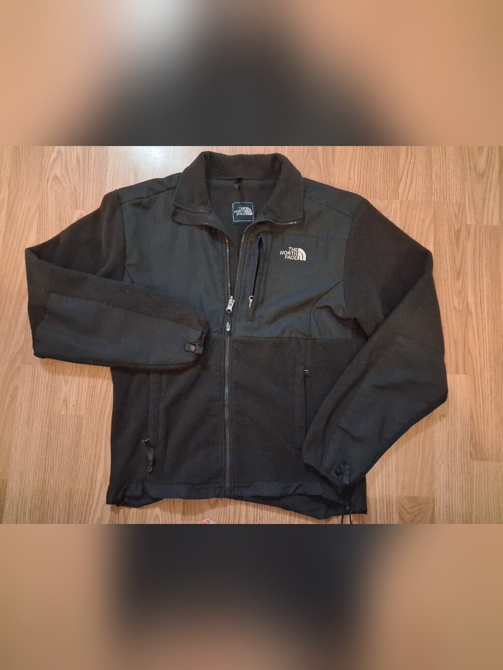 THE NORTH FACE POLARTEC Mens Fleece Zip Up Jacket. Black.